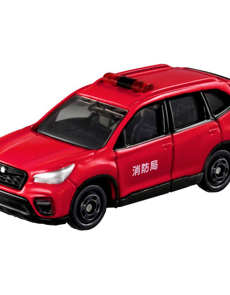 Takara Tomy Tomica No.99 1:65 Subaru Forester Fire Command Car Die-cast Model