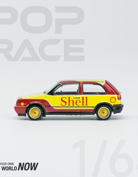 POPRACE 1/64 Shell Volkswagen Golf GTI MKII Diecast Model Car