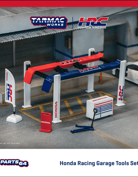 Tarmac Works 1/64 Garage tools set Honda Racing Diorama