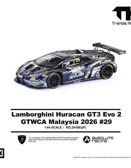 (Pre-order) Trends Hobby Lamborghini Huracan GT3 EVO2 GTWCA Malaysia 2026 #29