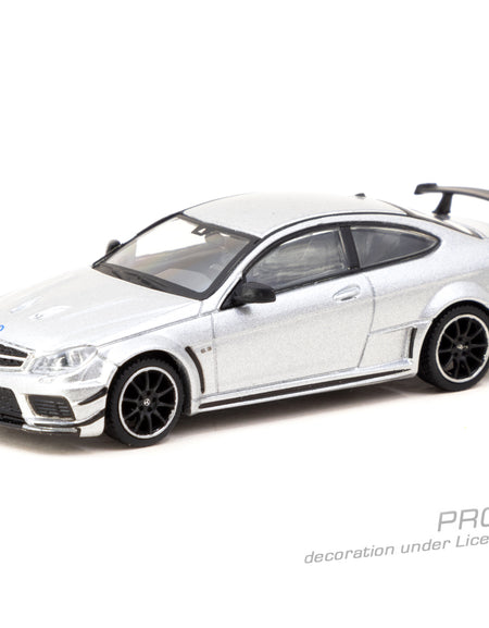 Tarmac Works 1/64 Mercedes-Benz C 63 AMG Coupé Black Series Silver