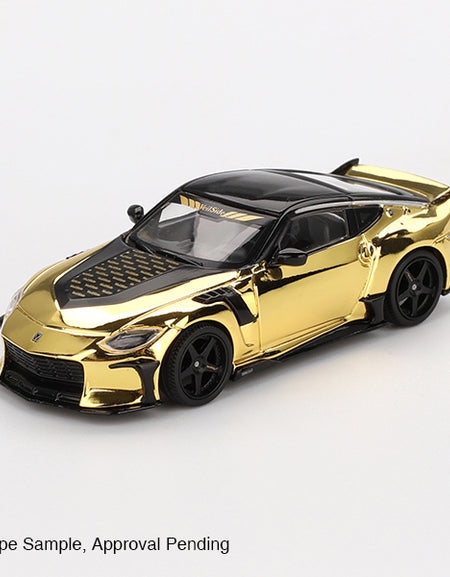 Mini GT #985 1/64 Nissan Z VeilSide FFZ400 Gold Chrome LHD Model Car