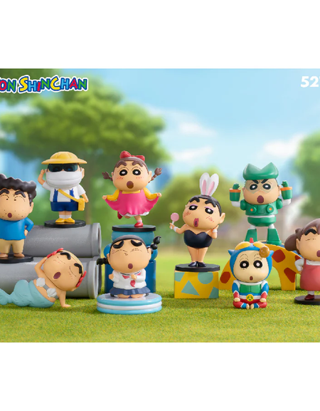 52TOYS Crayon Shin-Chan Funny Cosplay Series (Full set of 8) Figure Collection
