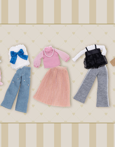 Takara Tomy Licca Dress Real Close Select Vol.1 (Full set of 9) (NO DOLL)
