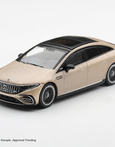 (Pre-order) Mini GT #1369 Mercedes AMG EQS 53 Signature Kalahari Gold RHD
