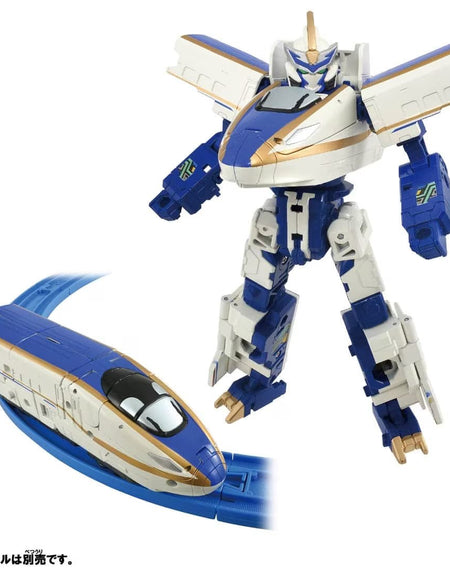 Takara Tomy Plarail Shinkansen Deformation Robot SHINKALION CW E7 Kagayaki