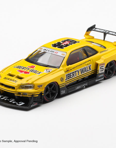 (Pre-order) MINI GT #1182 Nissan LB-ER34 Super Silhouette SKYLINE Sport Yellow