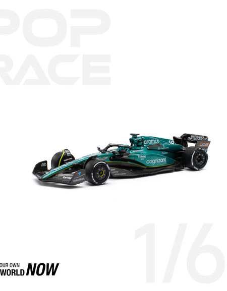 POPRACE 1/64 ASTON MARTIN AMR23 LANCE STROLL Diecast Model Car