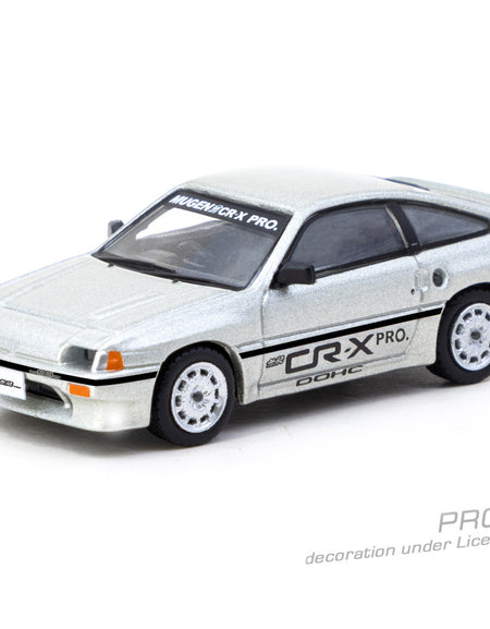 Tarmac Works 1/64 HONDA Ballade Sports MUGEN CR-X PRO Silver Model