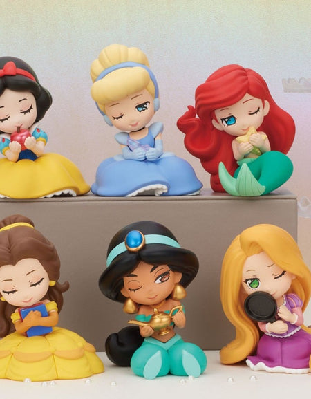 Takara Tomy Arts PERIHAPI! Kata-Zun Hug Disney Princess (Set of 8) Mini Figures