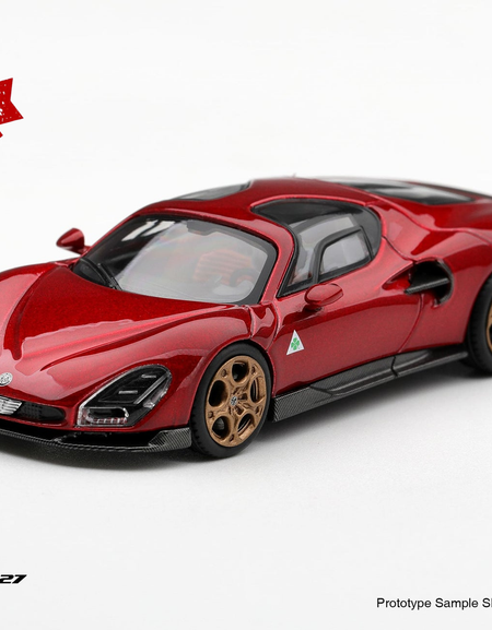 (Pre-order) BBR 1/64 Alfa Romeo 33 Stradale Rosso Villa d'Este Diecast Model Car