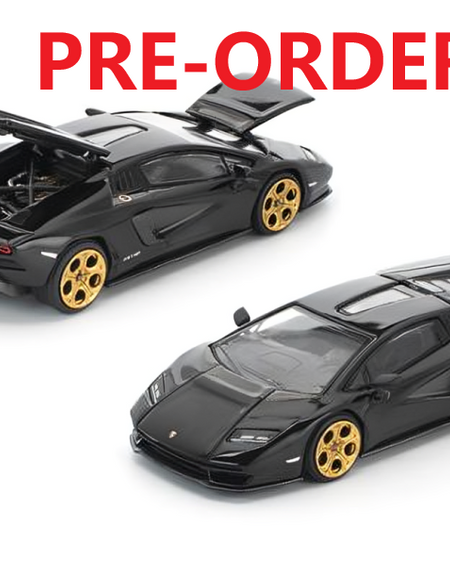 (Pre-order) POPRACE 1/64 LAMBORGHINI COUNTACH LPI 800-4 DEEP BLACK Model Car