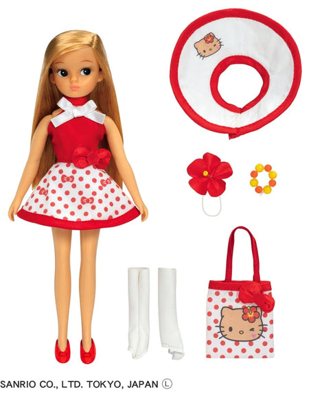 Takara Tomy Licca-chan Retro Licca Sun-tanned Kitty on Vacation Doll Set