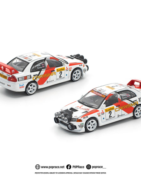 (Pre-order) POPRACE 1/64 MITSUBISHI LANCER EVOLUTION IV - 1998 MONTE CARLO RALLY