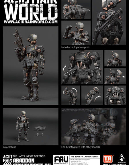 Acid Rain x Toy Alliance FAV-A135 Abaddon Simupuppet P4 Figure Set
