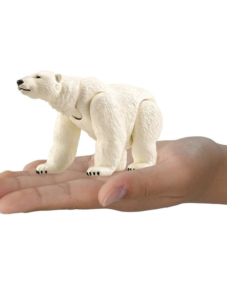 Takara Tomy Ania AL-35 Polar Bear Floating Ver Animal Figure Toy Water Play