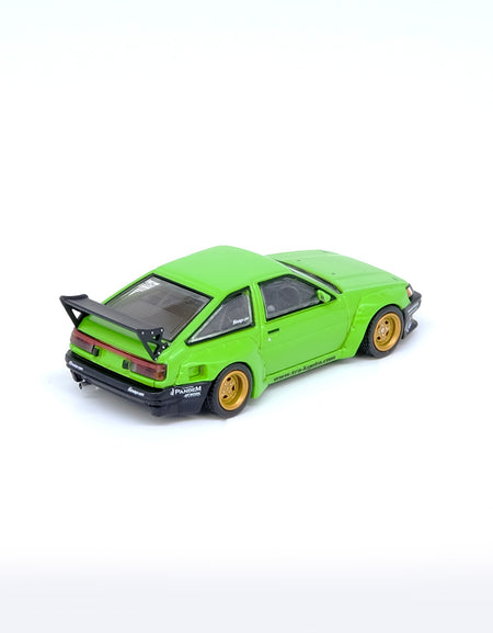 INNO64 1/64 TOYOTA AE86 Levin "PANDEM ROCKET BUNNY" Green Model