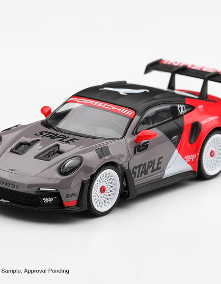 (Pre-order) Mini GT #1353 Porsche 911 GT3 RS STAPLE x INOZETEK Diecast Model Car