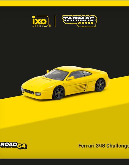 Tarmac Works 1/64 Ferrari 348 Challenge Yellow Diecast Model Car