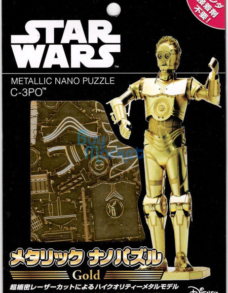 Tenyo Metallic Nano 3D Puzzle W-MN-07 Star Wars C-3PO painted Figure Model