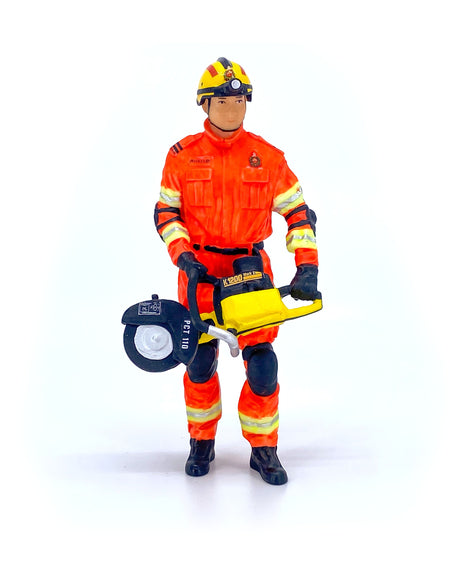 TINY City HK Scale 1/18 Figure #24 Fireman (USAR) Resin Mini Model Figure