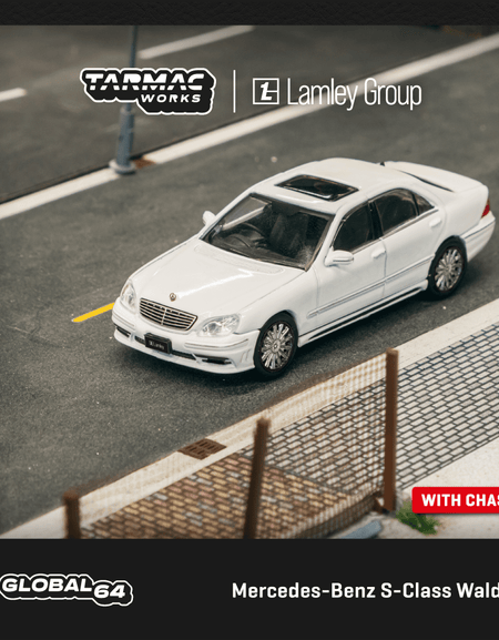 Tarmac Works 1/64 Mercedes-Benz S-Class Wald Alabaster White Car