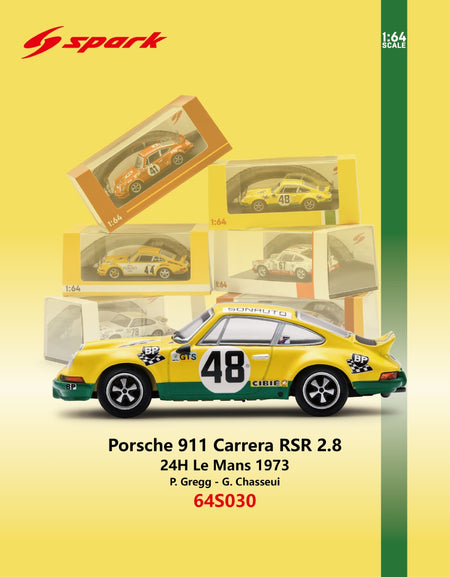 (Pre-order) Sparky 1/64 - Porsche 911 Carrera RSR 2.8 No.48 24H Le Mans 1973