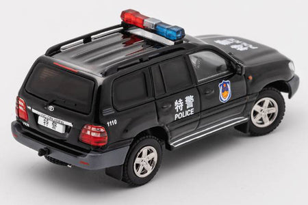 GCD 1/64 Toyota Land Cruiser 100 - S.W.A.T. (China) Black (LHD)