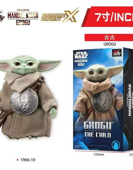 ZD Toys 1/10 Star Wars Action Figure The Mandalorian and Grogu - Grugo