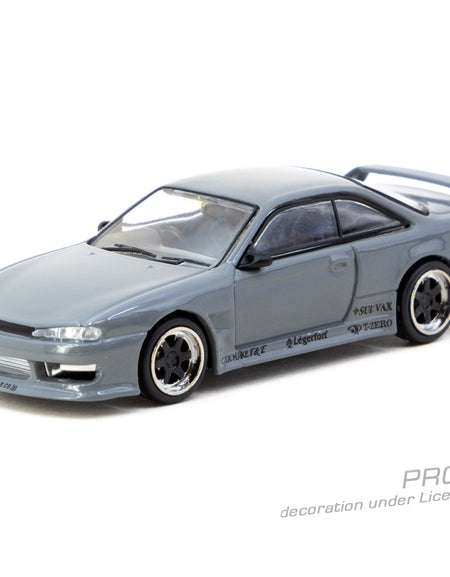 Tarmac Works 1/64 VERTEX Silvia (S 14) Grey Diecast Model Car
