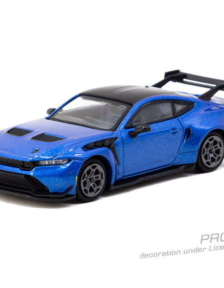 (Pre-order) Tarmac Works 1/64 Ford Mustang GTD Blue Global64 Diecast Model Car