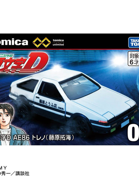 Takara Tomy Tomica Premium Unlimited Diecast car No.01 Initial D AE86 Trueno