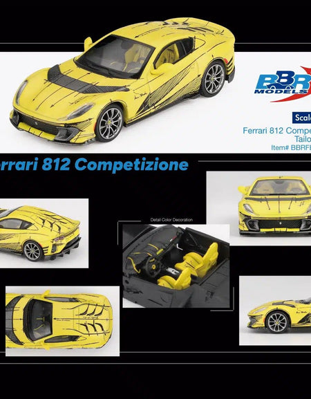 BBR 1/64 Ferrari 812 Competizione Tailor Made Diecast Model Car