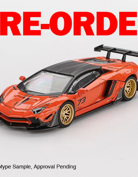 (Pre-order) Mini GT #1033 LB WORKS Lamborghini Aventador Limited Edition Orange