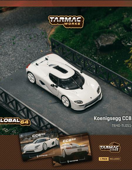 Tarmac Works 1:64 Koenigsegg CC850 White Die-cast Model Car