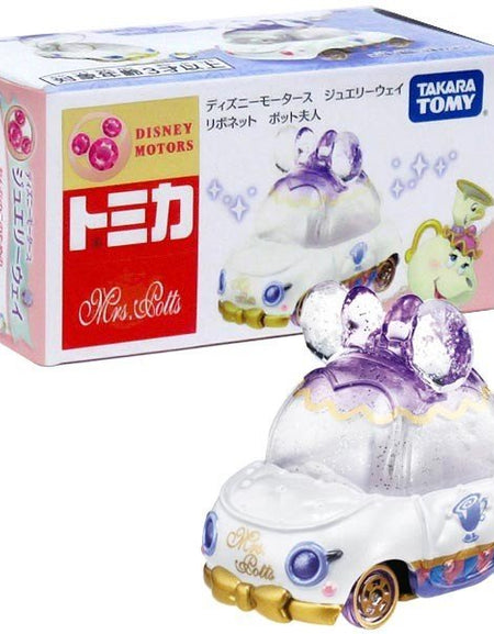 Takara Tomy Tomica Disney Motors Jewelryway Ribonet Mrs. Potts Mini Diecast Car