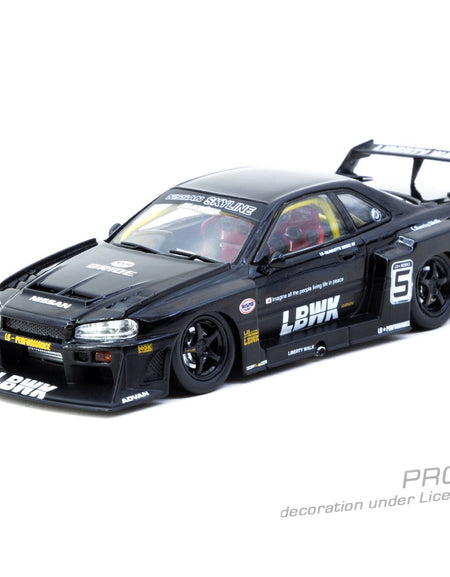 Tarmac Works 1:43 LB-ER34 Super Silhouette SKYLINE Black