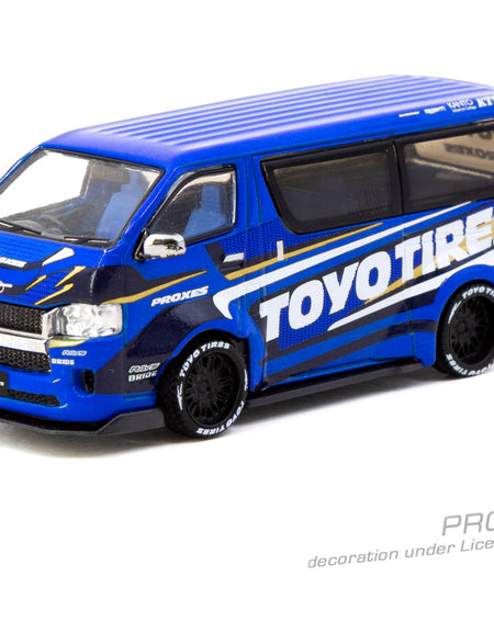 Tarmac Works 1/64 Toyota Hiace Widebody Toyo Tires Model Truck