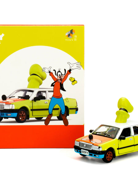 TINY x Disney Vehicle - 1/72 Hong Kong Urban Taxi x Goofy Model Car