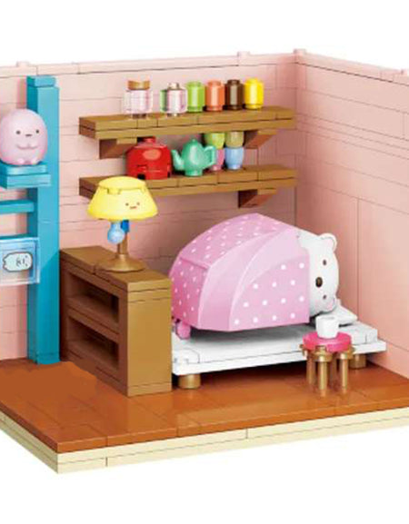 Qman Keeppley Sumikko Shirokuma's Warm Quilt Building Blocks Set Toy Packs