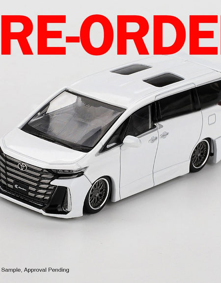 (Pre-order) MINI GT #1180 Toyota Alphard 40 KUHL White LHD Diecast Model Car