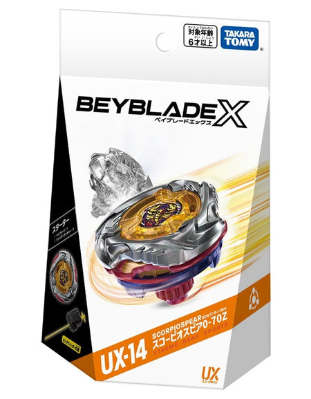 Takara Tomy Beyblade X UX-14 Starter Set ScorpioSpear 0-70Z