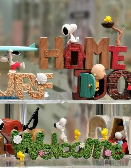Re-Ment Snoopy Collection of Words Alphabet Letters Miniature Full Set