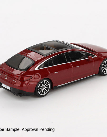 Mini GT #970 Mercedes-Benz EQS 580 4MATIC Red Metallic LHD Model Car