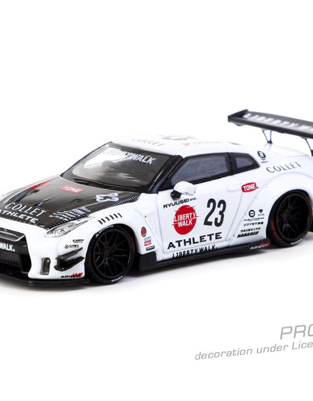 Tarmac Works 1/64 LB-WORKS NISSAN GT-R R35 type 2 White Diecast Car