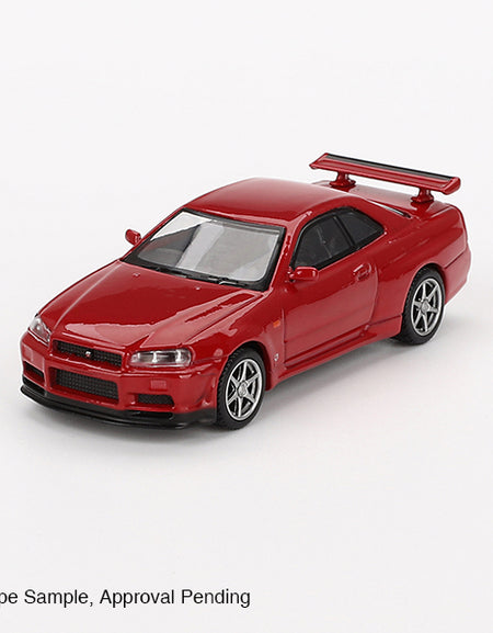 Mini GT#796 1/64 Nissan Skyline GT-R (R34) V-Spec Active Red RHD