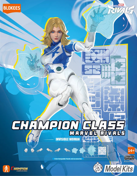 Blokees Marvel Rivals Champion Class Invisible Woman Model Kits Action Figure