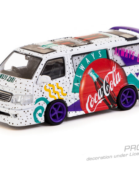 Tarmac Works 1/64 Toyota Hiace Wagon Custom Coca-Cola Delivery Van