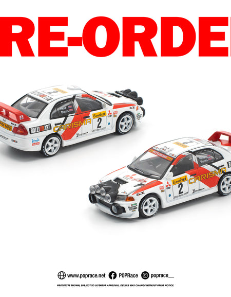 (Pre-order) POPRACE 1/64 MITSUBISHI LANCER EVOLUTION IV - 1998 MONTE CARLO RALLY