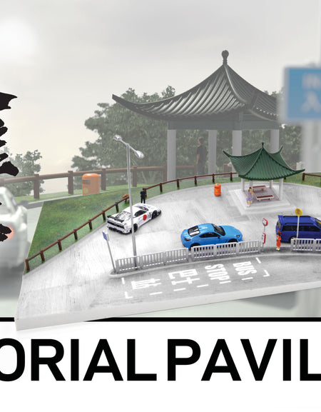 Tiny City Ps10 Hong Kong Memorial Pavilion 1/64 Diorama (No CARS Included)